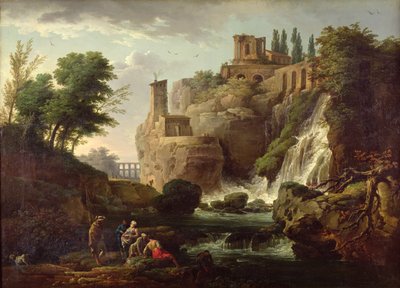 Die Wasserfälle von Tivoli von Claude Joseph Vernet